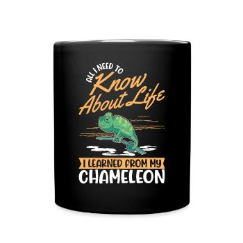 Caméléon Cadeau Caméléon - Mug uni - noir - Devant