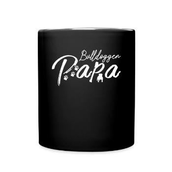 Chien Bulldog Dog Propriétaire Gechenkidee - Mug uni - noir - Devant