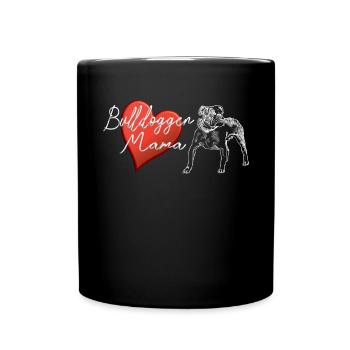 Chien Bulldog Dog Propriétaire Gechenkidee - Mug uni - noir - Devant