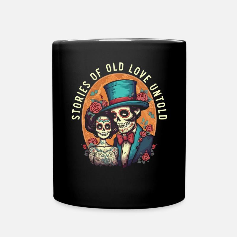 Dia de los Muertos Sugar Skull Mexikanischer Feiertag - Tasse einfarbig - Schwarz