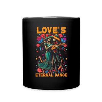 Dia De Los Muertos Sugar Skull Mexican Holiday - Full Colour Mug - black - Front
