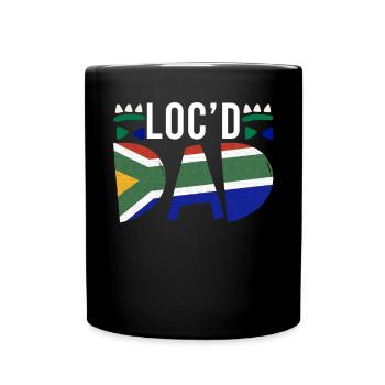 Dreadlocks Rastafari Rasta Afro - Full Colour Mug - black - Front