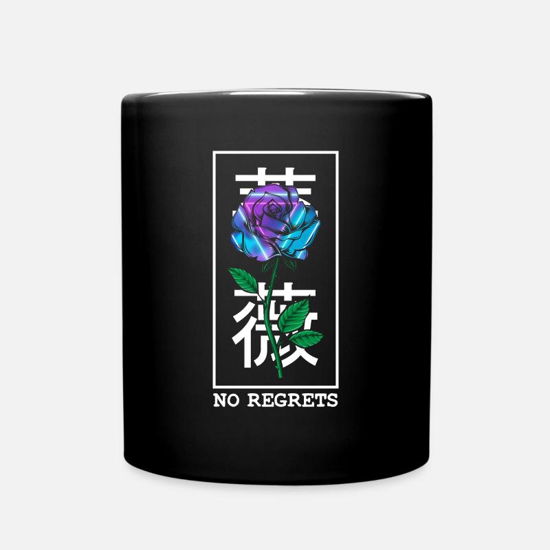 No Regrets Rose - Tasse einfarbig - Schwarz