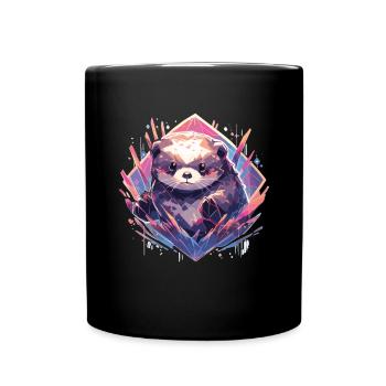 Otter Sea Otter Otter Otter Breeding Animals - Full Colour Mug - black - Front