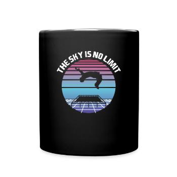 Le trampoline Sky is No Limit Backflip - Mug uni - noir - Devant