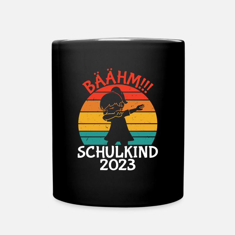 Schulkind 2023 Einschulung - Tasse einfarbig - Schwarz