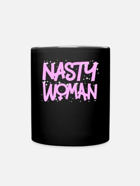 Feminist Nasty Woman - Tasse einfarbig - Schwarz