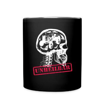 Der Arzt sagt es ist unheilbar - Traktor - Tasse einfarbig - Schwarz - Vorne