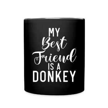 Cadeaux d’amoureux de l’âne - Mug uni - noir - Devant