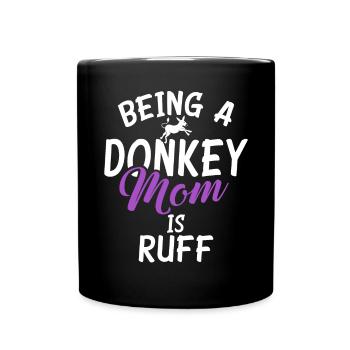 Cadeaux d’amoureux de l’âne - Mug uni - noir - Devant