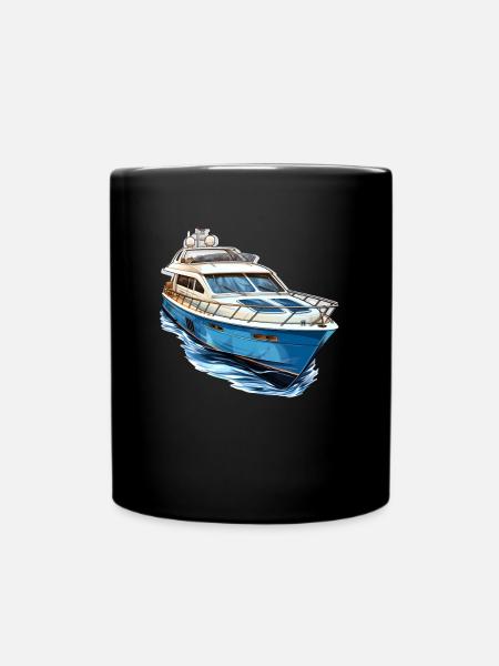 Yacht - Tasse einfarbig - Schwarz