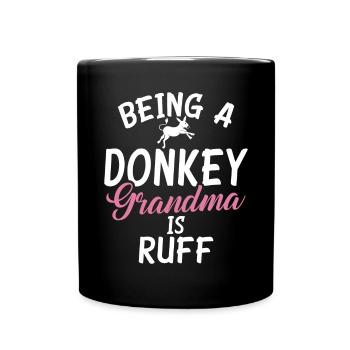 Cadeaux d’amoureux de l’âne - Mug uni - noir - Devant