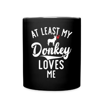 Cadeaux d’amoureux de l’âne - Mug uni - noir - Devant