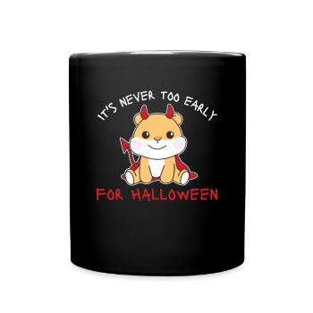 Hamster il n’est jamais trop tôt pour les diables d’Halloween - Mug uni - noir - Devant