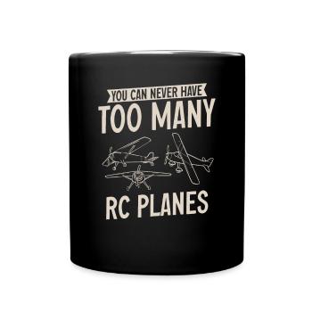 Ferngesteuertes Flugzeug Modellflugzeug - Tasse einfarbig - Schwarz - Vorne