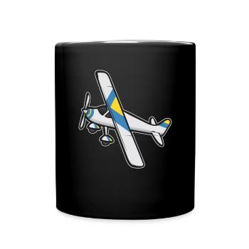 Ferngesteuertes Flugzeug Modellflugzeug - Tasse einfarbig - Schwarz - Vorne