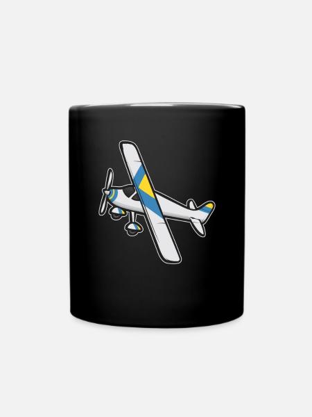 Ferngesteuertes Flugzeug Modellflugzeug - Tasse einfarbig - Schwarz