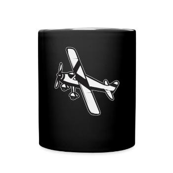 Ferngesteuertes Flugzeug Modellflugzeug - Tasse einfarbig - Schwarz - Vorne