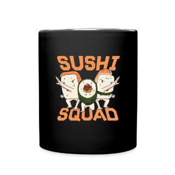 Japanisches Essen, Das Ich Liebe Sushi-liebhaber - Tasse einfarbig - Schwarz - Vorne