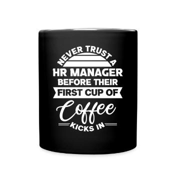 Human Resources Hr Manager Job Beruf - Tasse einfarbig - Schwarz - Vorne