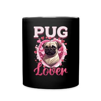 Pug Dog Breed Pet - Pug lover - Tasse einfarbig - Schwarz - Vorne