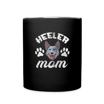 Australian Cattle Dog Mother - Full Colour Mug - black - Front