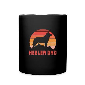 Australian Cattle Dog Father - Full Colour Mug - black - Front