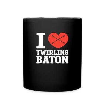 Baton Twirling Gymnastics Gymnastics Gift - Full Colour Mug - black - Front