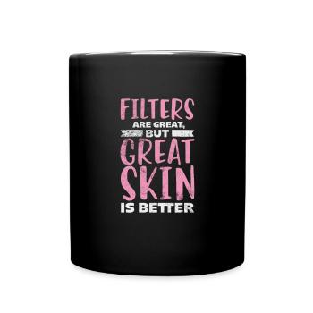Esthéticien - Mug uni - noir - Devant