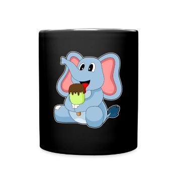 Elephant popsicles - Full Colour Mug - black - Front