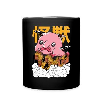 Blobfish Kawaii Blob Fish Japanische Ästhetische Kunst - Tasse einfarbig - Schwarz - Vorne