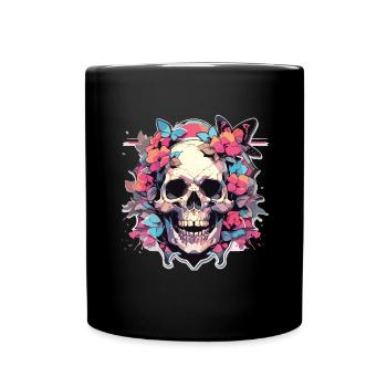 Crâne Crâne Crâne Squelette Os - Mug uni - noir - Devant