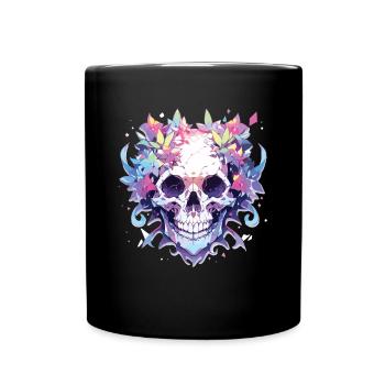 Crâne Crâne Crâne Squelette Os - Mug uni - noir - Devant