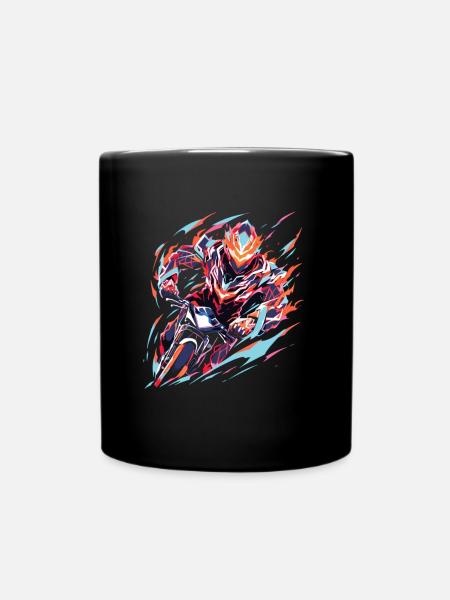 Moto Mobylette Supermotard - Mug uni - noir