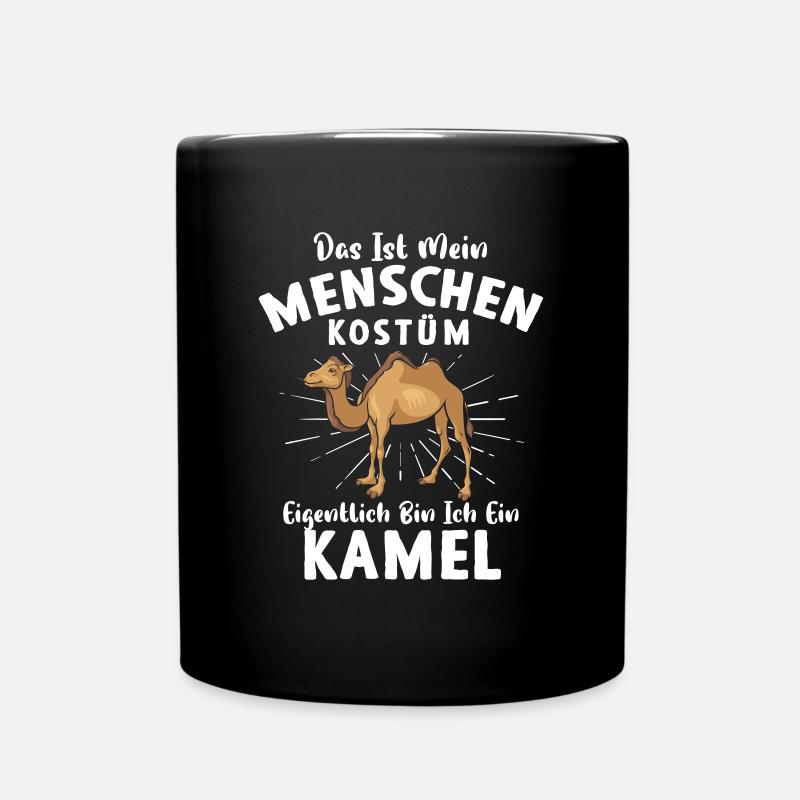 Das ist mein Menschen Kostüm Ich bin ein Kamel - Tasse einfarbig - Schwarz