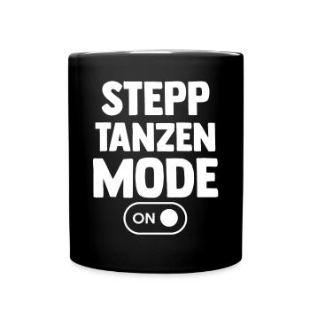 Tänzer Stepptanz - Tasse einfarbig - Schwarz - Vorne