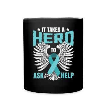 PTSD Awareness Month - Full Colour Mug - black - Front