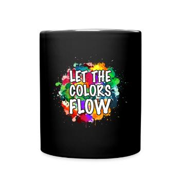 Peintre Toile Liquide Peinture Art Peinture - Mug uni - noir - Devant