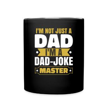 Funny Father's Dad I'm A Dad-Joke Master - Full Colour Mug - black - Front