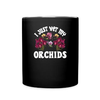 Orchid Whisperer Plants Friend Orchids - Full Colour Mug - black - Front