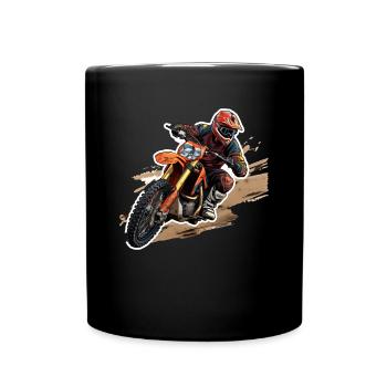 Motocross - Mug uni - noir - Devant