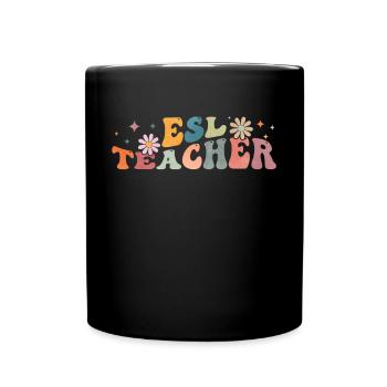 Groovy Esl Professeur d’anglais langue seconde - Mug uni - noir - Devant