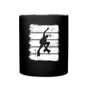 Rollschuhläufer Skizze - Tasse einfarbig - Schwarz - Vorne