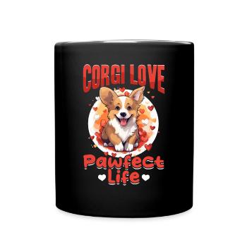 Welsh Corgi Pembroke Dog Breed Pet - Mug uni - noir - Devant