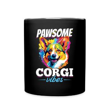 Welsh Corgi Pembroke Dog Breed Pet - Mug uni - noir - Devant