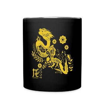 Nouvel An lunaire du Dragon 2024 - Mug uni - noir - Devant