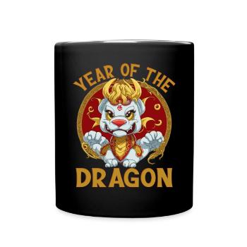 Nouvel An lunaire du Dragon 2024 - Mug uni - noir - Devant
