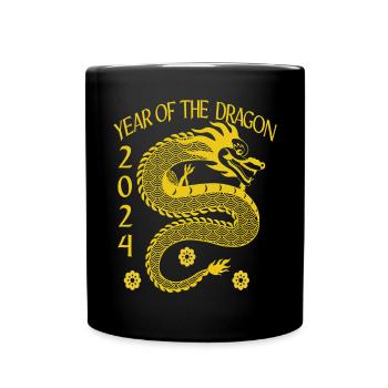 Nouvel An lunaire du Dragon 2024 - Mug uni - noir - Devant