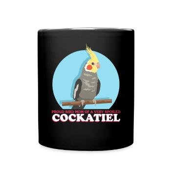 Cockatiel Maman Oiseau Oiseau Propriétaire Cadeau - Mug uni - noir - Devant