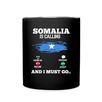 Somalia - Tasse einfarbig - Schwarz - Vorne